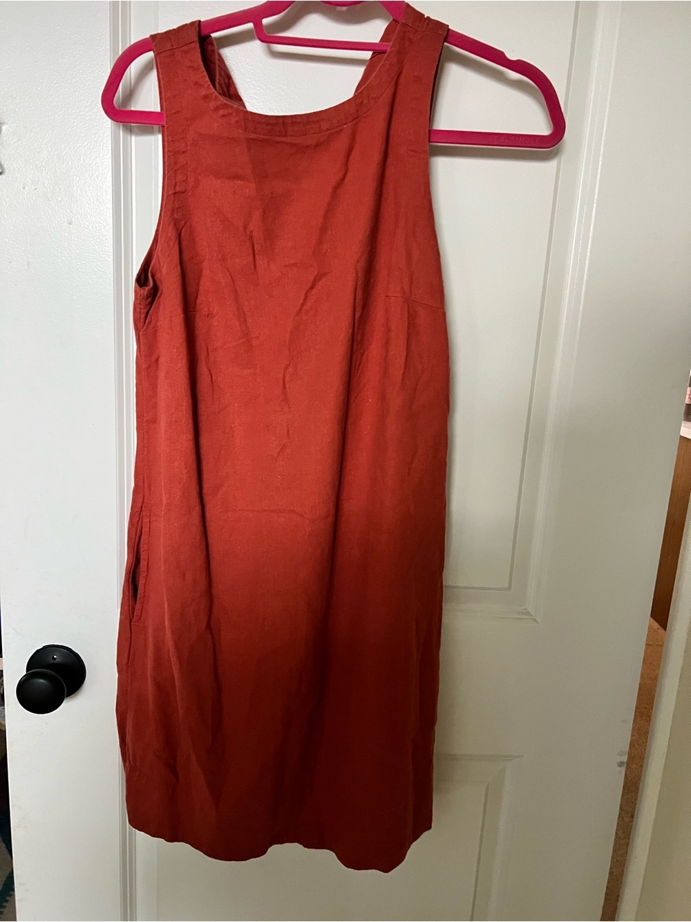 Old Navy Rust Midi Tank Dress
